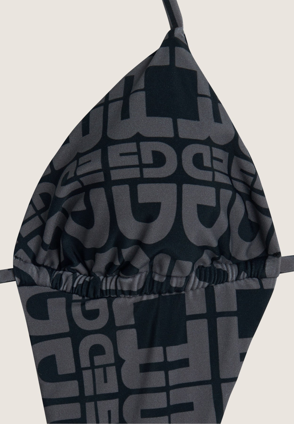 Einteiliger Badeanzug mit Cut-outs und Allover-Logo-Print - BLACK