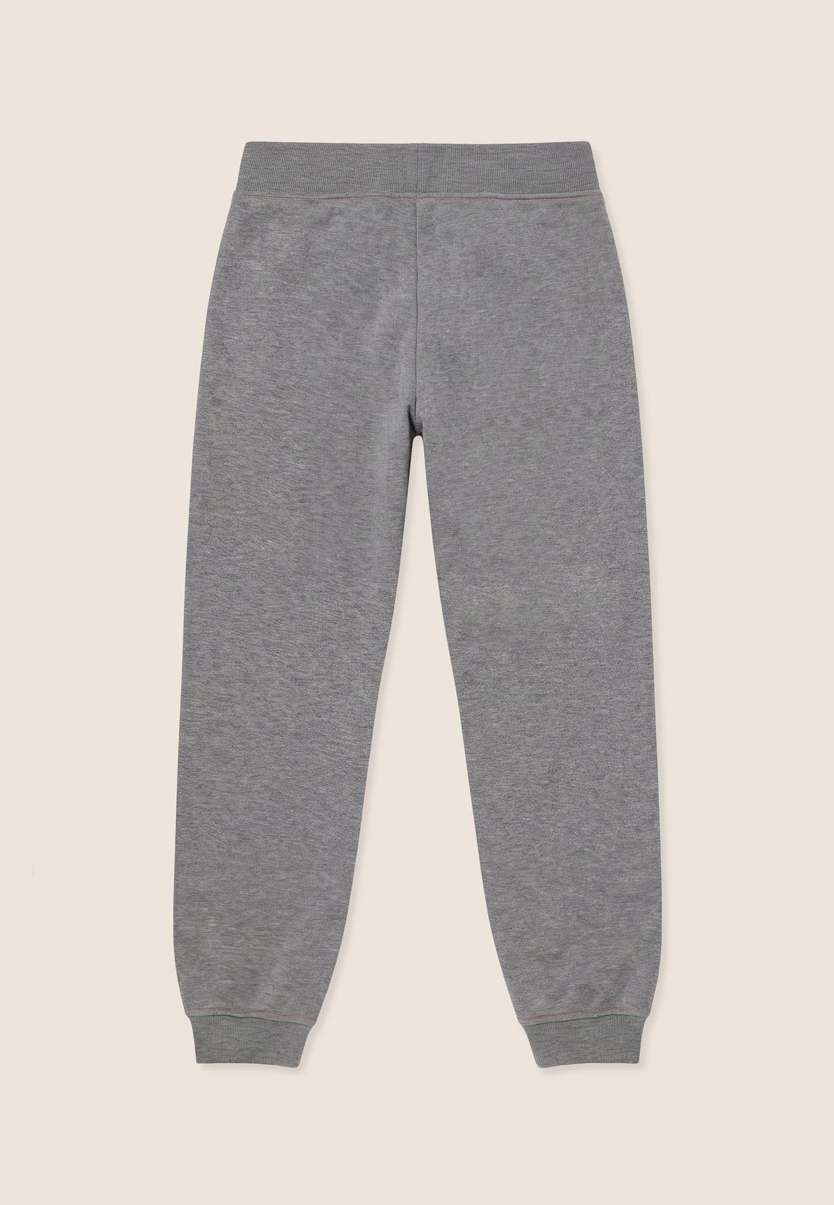 Regular melange trousers with cuffed bottom - Mélange Gray