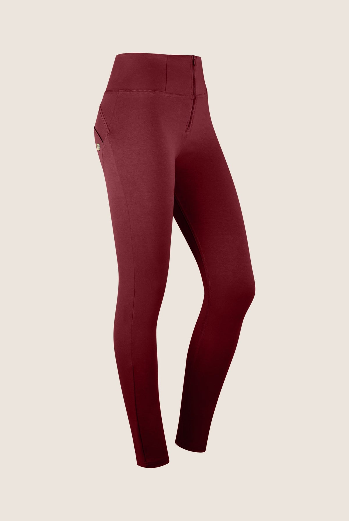 WR.UP Push-Up High Waist Skinny Pants - Cabernet Red
