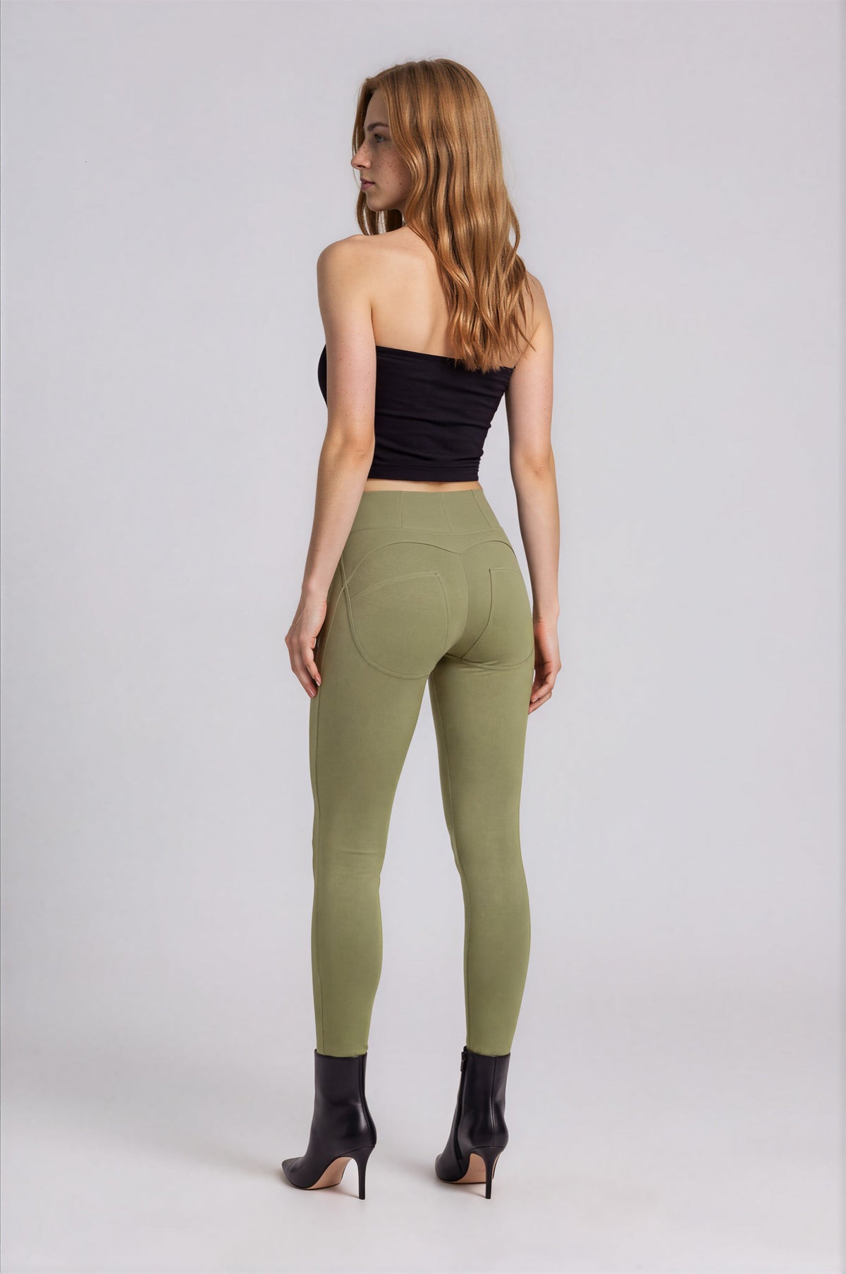 WR.UP Push-Up High Waist Skinny Pants - Four Leaf Clover Green