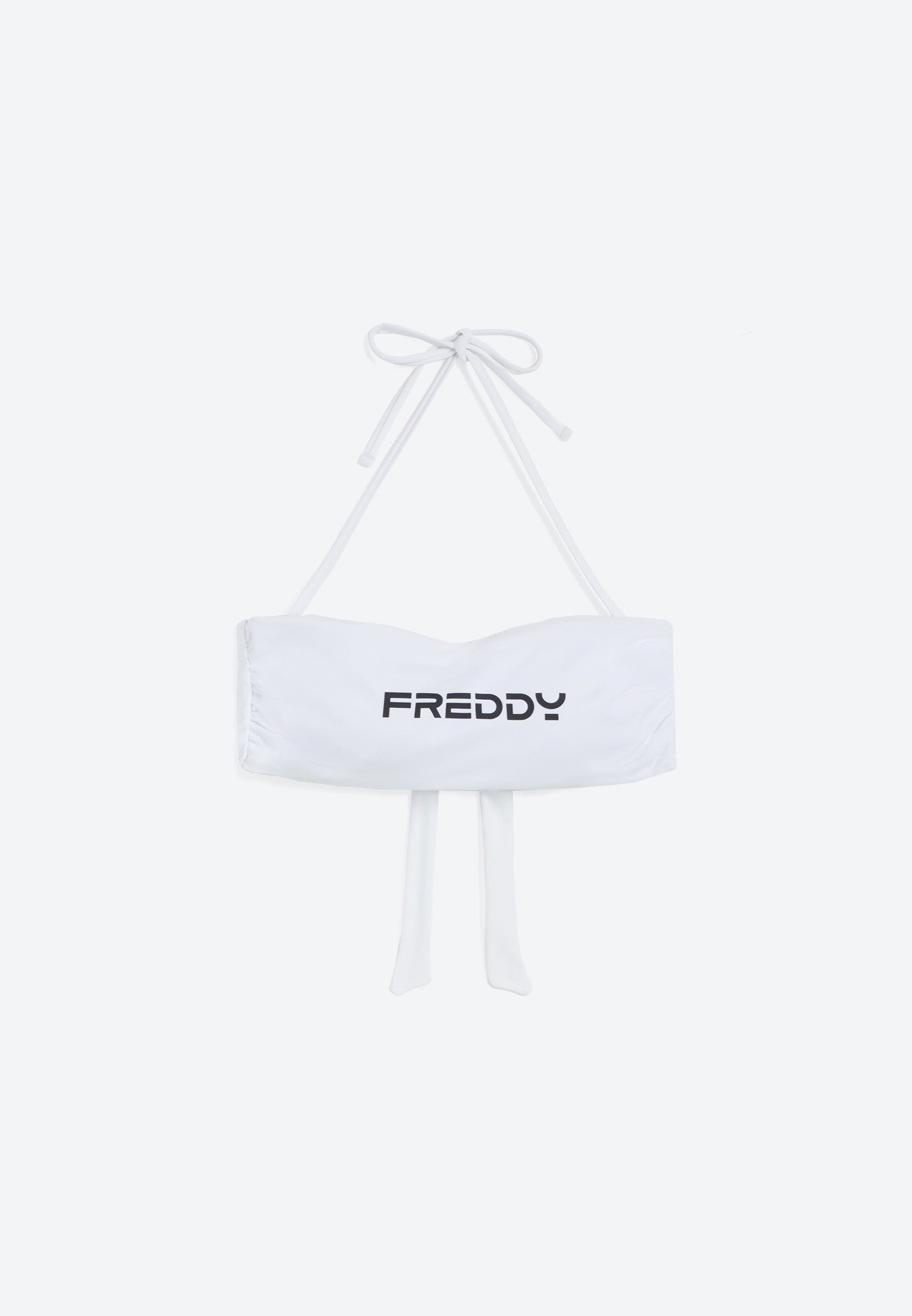 Bandeau-Bikinioberteil mit Freddy Logo - WHITE