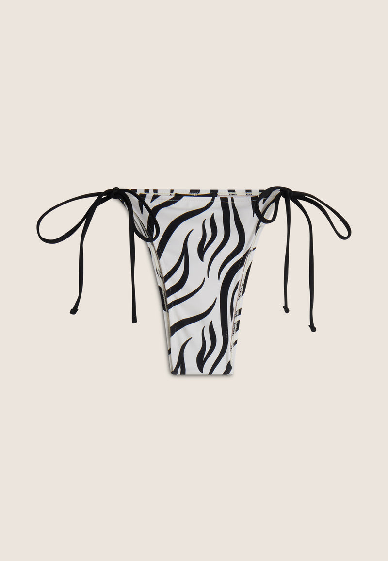 String-Bikinihose mit Zebramuster - ZEBRA