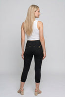 N.O.W. Yoga High Waist Skinny Capri Pants - Black