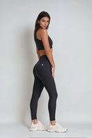 Seamless Push-Up High Waist Skinny Leggings - Black