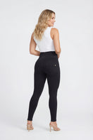 WR.UP Curvy Push-Up High Waist Skinny Denim Jeans - Denim Black - Black Seam