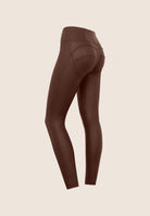 WR.UP Push-Up High Waist Skinny Vegan Leather Pant - Hot Fudge Brown