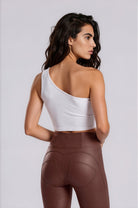 WR.UP Push-Up High Waist Skinny Vegan Leather Pant - Hot Fudge Brown