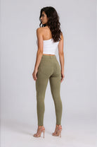 WR.UP Push-Up Regular Waist Skinny Pants - Four Leaf Clover Green