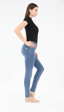 WR.UP Push-Up Low Waist Skinny Denim Jeans - Denim Light Blue - Yellow Seam